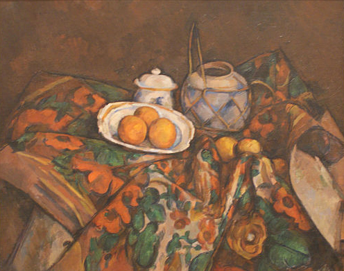 Paul Cezanne Still Life with Ginger Jar, Sugar Bowl, and Oranges